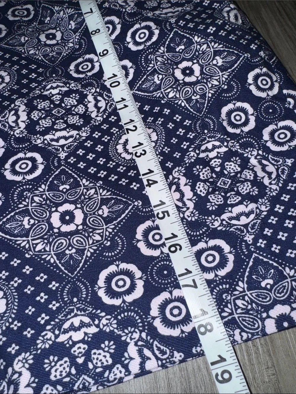 Talbots Straight Pencil Skirt Women's 6 petite Navy Geometric Lined work wear